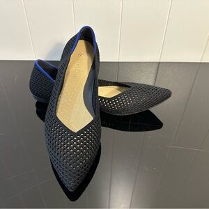 Rothy’s The Pointe II Flats Women’s 8 Black Washable